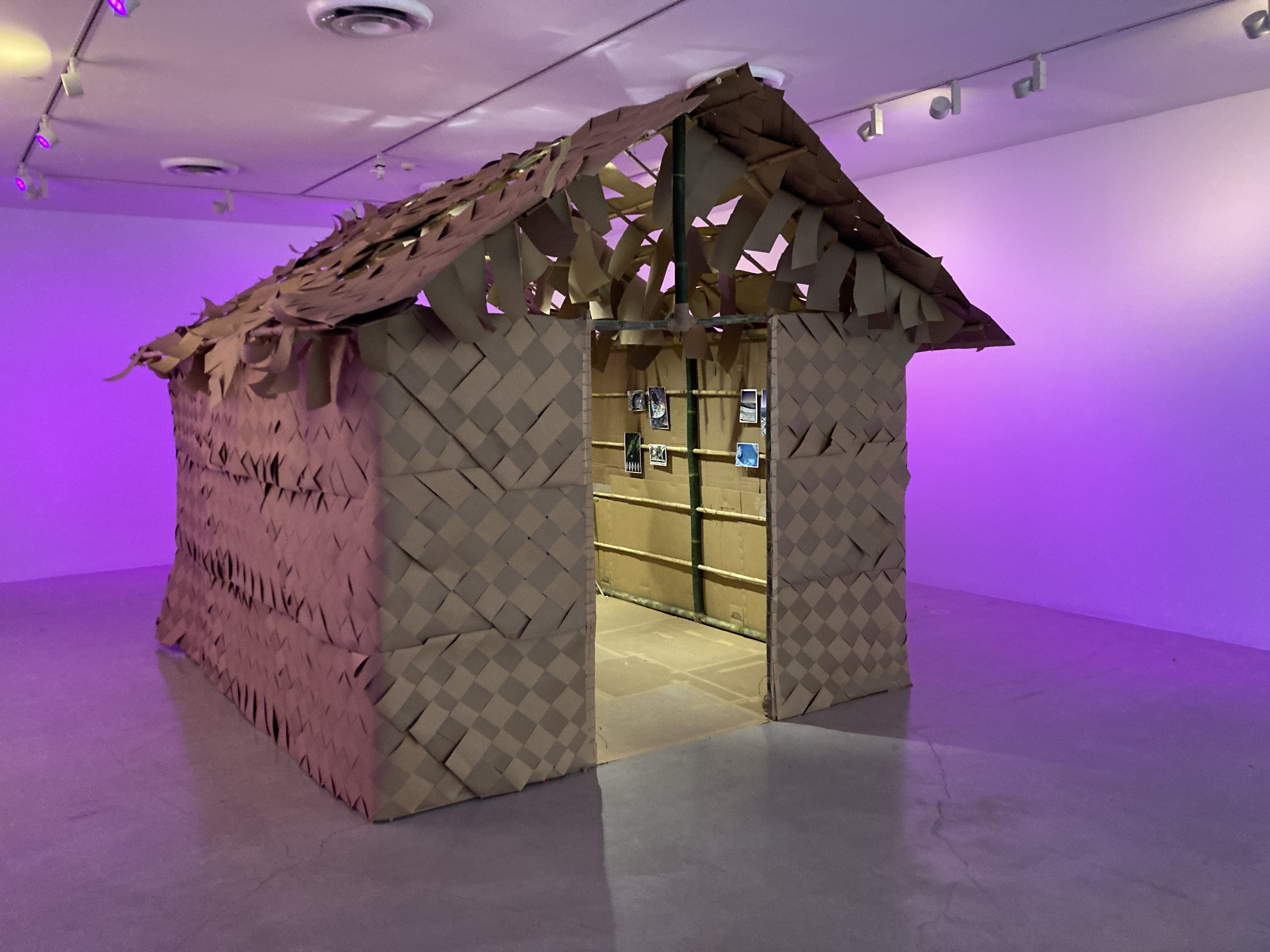 Futuristic Homes of Polynesia: Cardboard Fale - Little Orange Goes Big - Art Exhibition